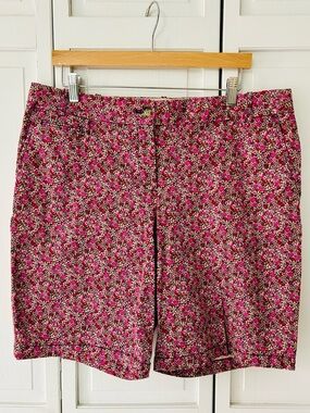 Talbots Bermuda Shirts Floral Print Women’s Shorts - Pink
